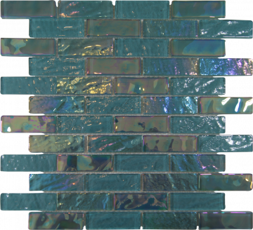 Alttoglass Pacific Aquamarine 1" x 3" Glass Tile
